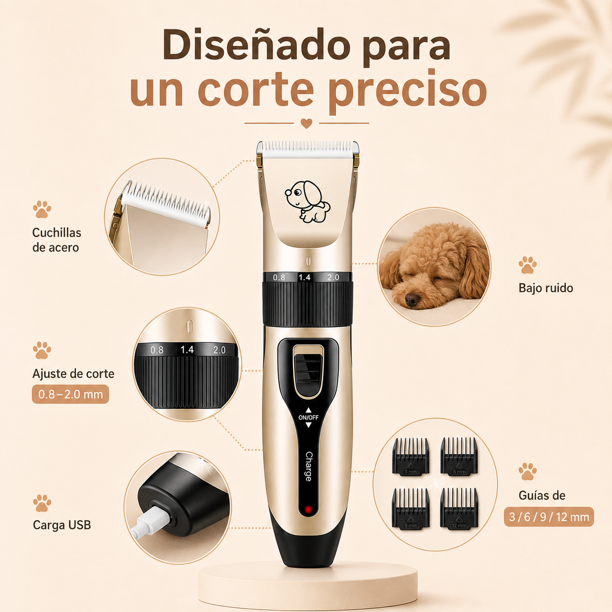 MIMUNO Grooming Pro™ – Cortadora de Pelo y Kit de Grooming para Mascotas